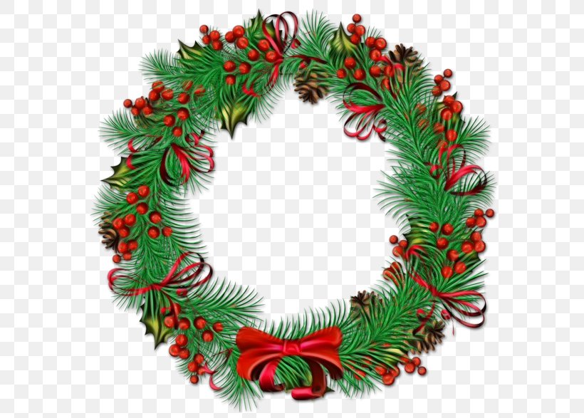 Wreath Christmas Day Clip Art Santa Claus, PNG, 600x587px, Wreath, Christmas, Christmas Day, Christmas Decoration, Christmas Garland Download Free