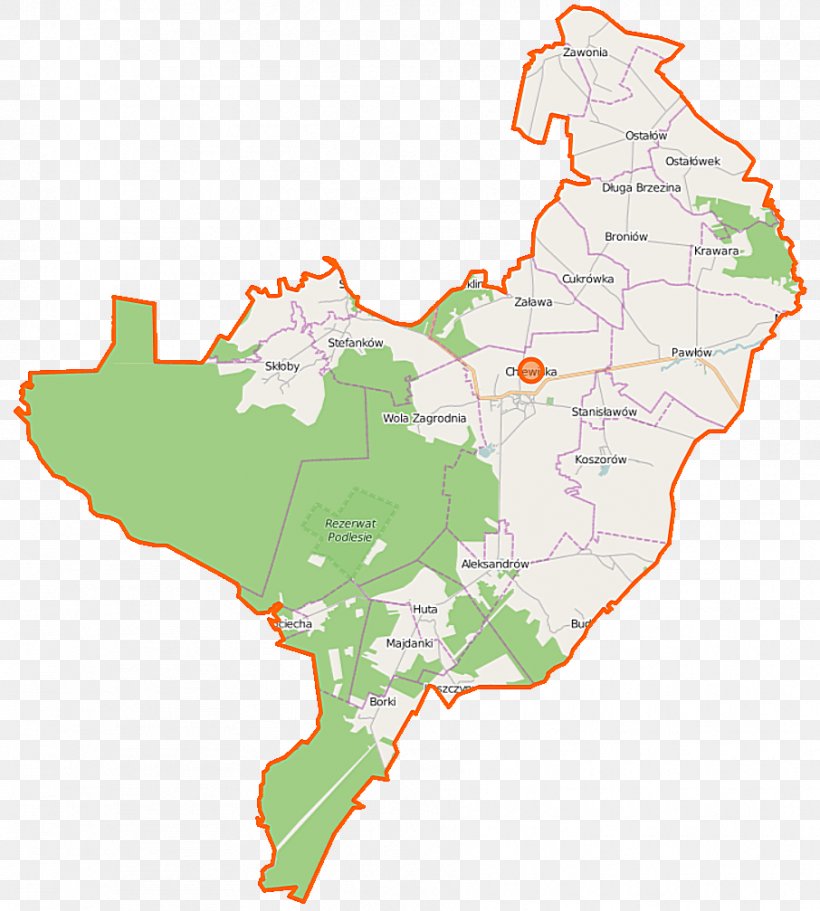 Zawonia, Masovian Voivodeship Rezerwat Przyrody Podlesie Map Wikiwand Wikipedia, PNG, 906x1007px, Map, Area, Ecoregion, Masovian Voivodeship, Municipality Download Free