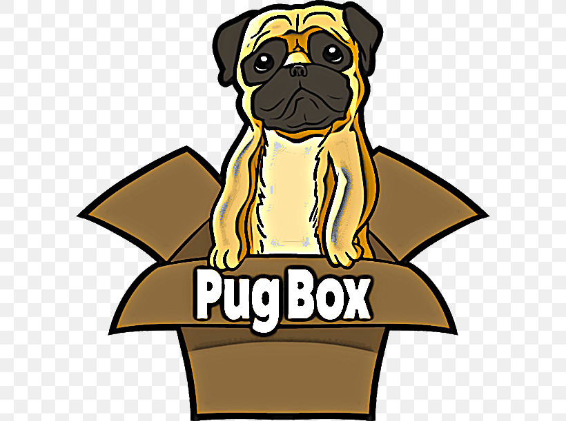 Cartoon Dog Pug Fawn, PNG, 600x611px, Cartoon, Dog, Fawn, Pug Download Free