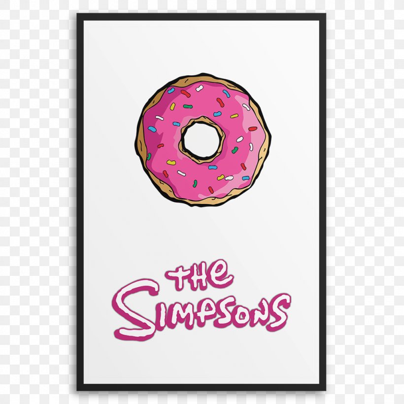 Homer Simpson Donuts Poster Font Gift, PNG, 1024x1024px, Homer Simpson, Baked Goods, Christmas Day, Donuts, Doughnut Download Free