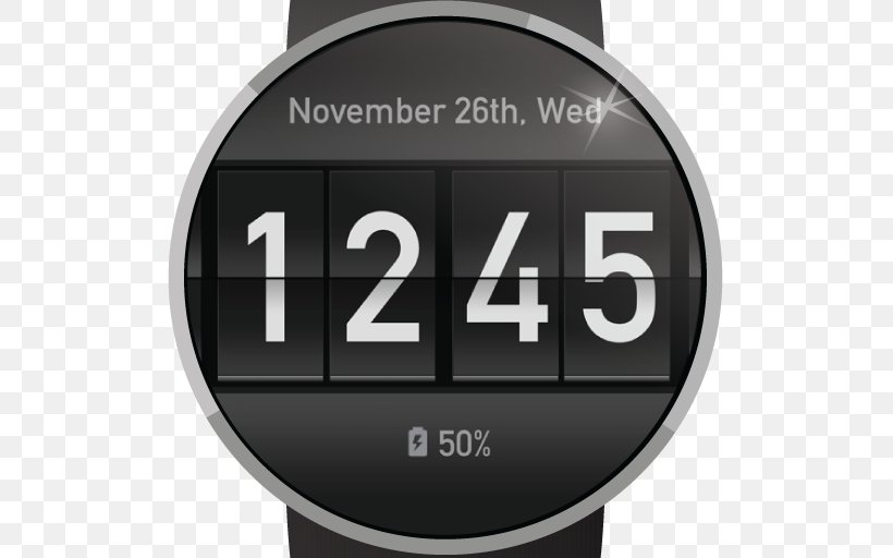Wear OS Flip Clock Android Samsung Gear 2, PNG, 512x512px, Wear Os, Android, Brand, Clock, Clock Face Download Free