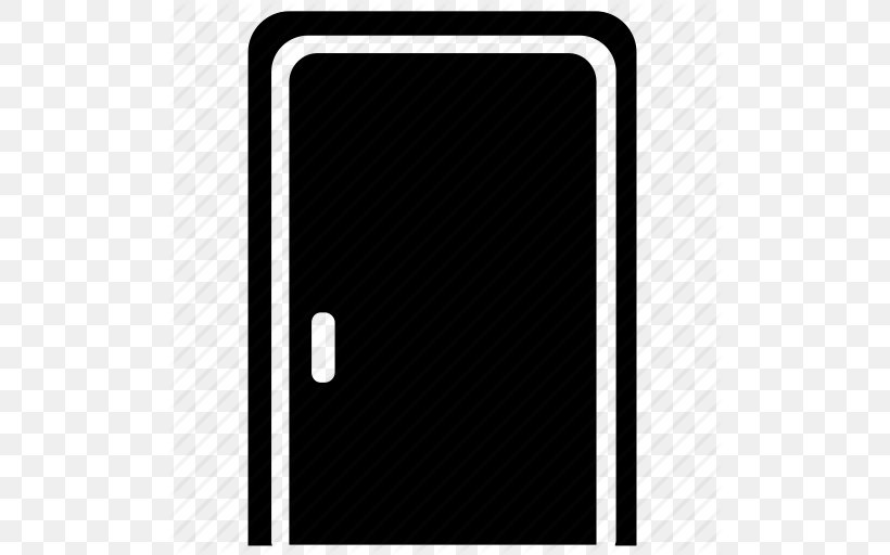 Door Mobile Phones Clip Art, PNG, 512x512px, Door, Black And White, Building, Communication Device, Door Handle Download Free
