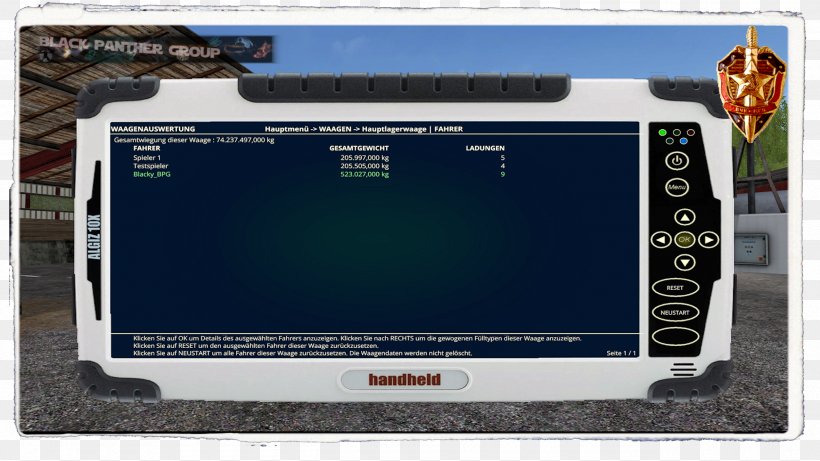 Farming Simulator 17 Mod Map Measuring Scales Multimedia, PNG, 2560x1440px, Farming Simulator 17, Bild, Black Panther, Computer Hardware, Computer Monitor Download Free