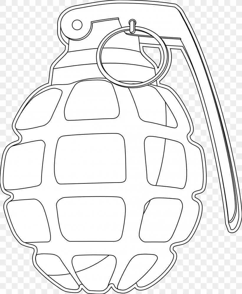 Coloring Book Grenade Line Art Clip Art, PNG, 1979x2407px, Coloring Book, Area, Black And White, Black White, Cookware And Bakeware Download Free