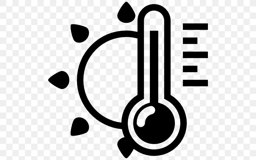 Room Temperature Thermometer Degree, PNG, 512x512px, Temperature, Area, Artwork, Black And White, Brand Download Free