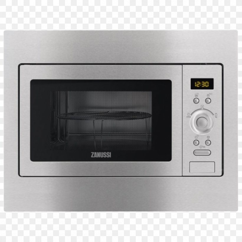 Microwave Ovens Zanussi Built Microwave Home Appliance Kitchen, PNG, 1000x1000px, Microwave Ovens, Cooking, Digital Clock, Electronics, Home Appliance Download Free
