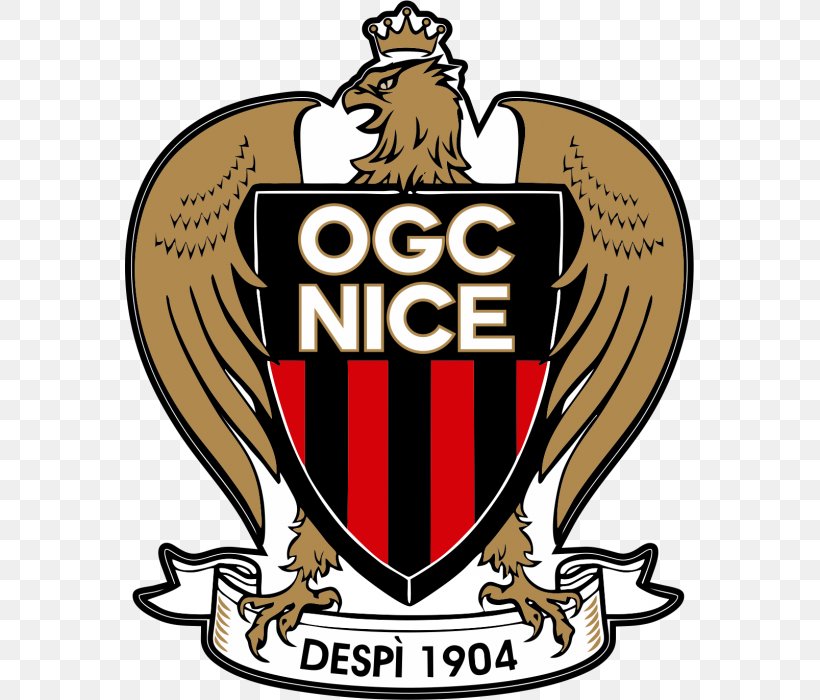 OGC Nice France Ligue 1 En Avant De Guingamp Football, PNG, 569x700px, Ogc Nice, Brand, Burrda, Crest, Emblem Download Free