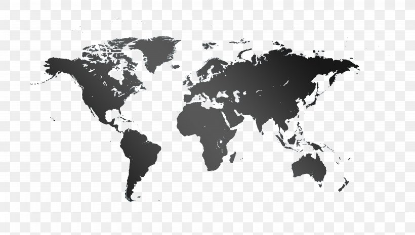 World Map Globe, PNG, 4500x2553px, World, Authagraph Projection, Black, Black And White, Cylindrical Equalarea Projection Download Free