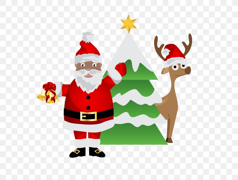Christmas Tree Santa Claus Reindeer Christmas Ornament, PNG, 618x618px, Christmas Tree, Christmas, Christmas Decoration, Christmas Ornament, Deer Download Free