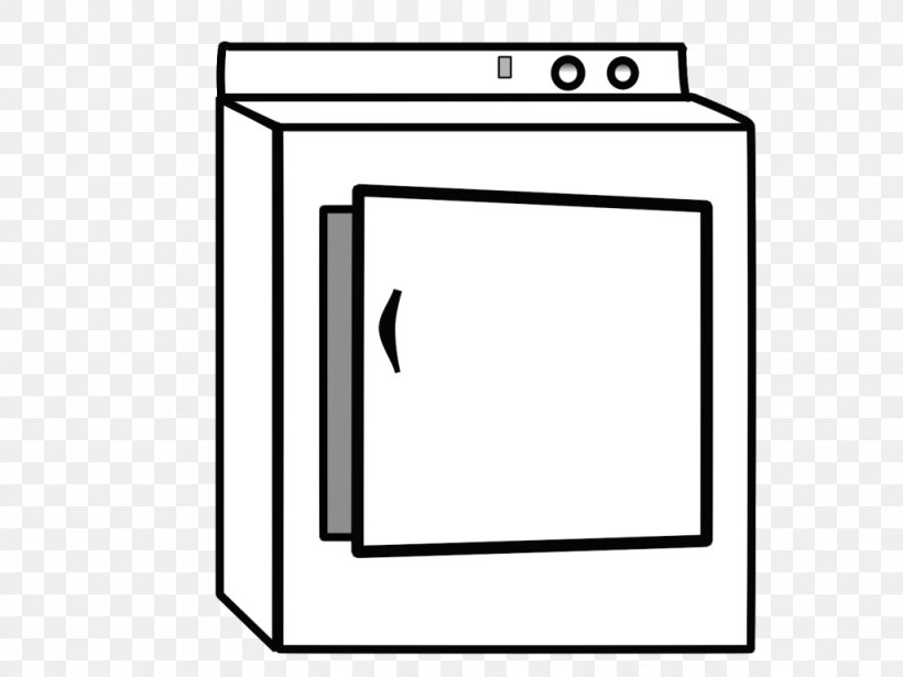 Clothes Dryer Washing Machines Combo Washer Dryer Clip Art, PNG, 1024x768px, Clothes Dryer, Area, Black, Black And White, Clothes Line Download Free