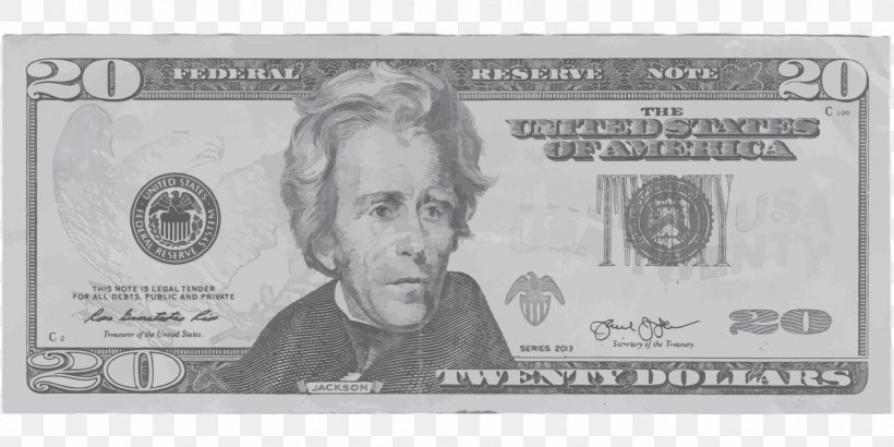 United States Twenty-dollar Bill United States One-dollar Bill United States Dollar Replacement Banknote, PNG, 1920x960px, United States, Banknote, Black And White, Brand, Cash Download Free