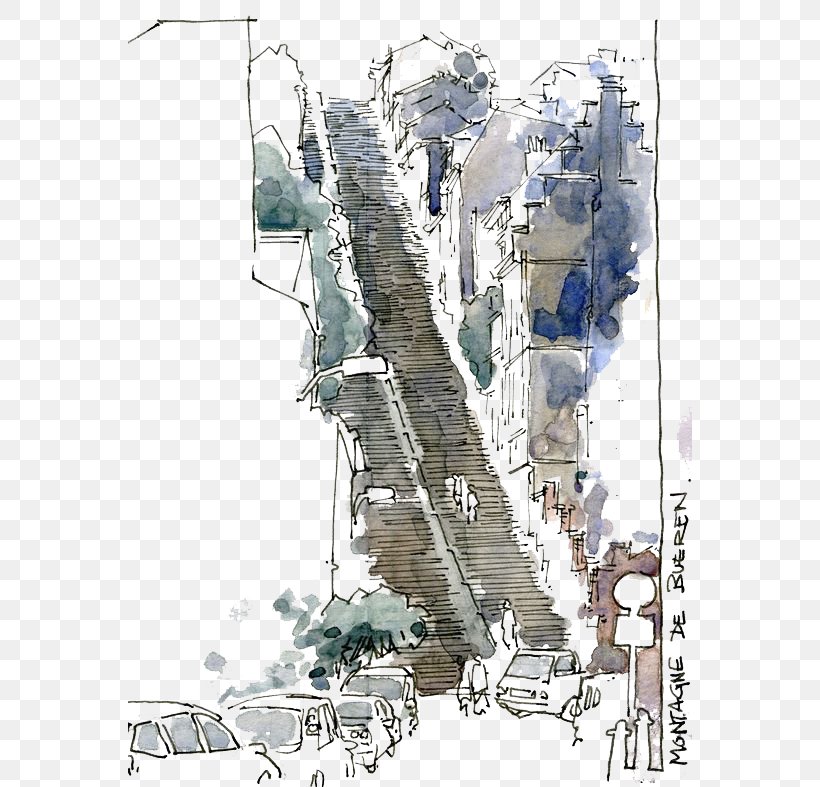 Watercolor Painting Drawing Sketch, PNG, 564x787px, Watercolor Painting, Architecture, Art, Building, Composition Download Free