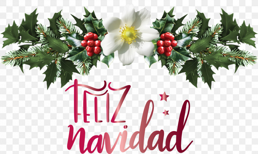 Feliz Navidad Merry Christmas, PNG, 3000x1793px, Feliz Navidad, Christmas Day, Common Holly, Holly, Internet Meme Download Free