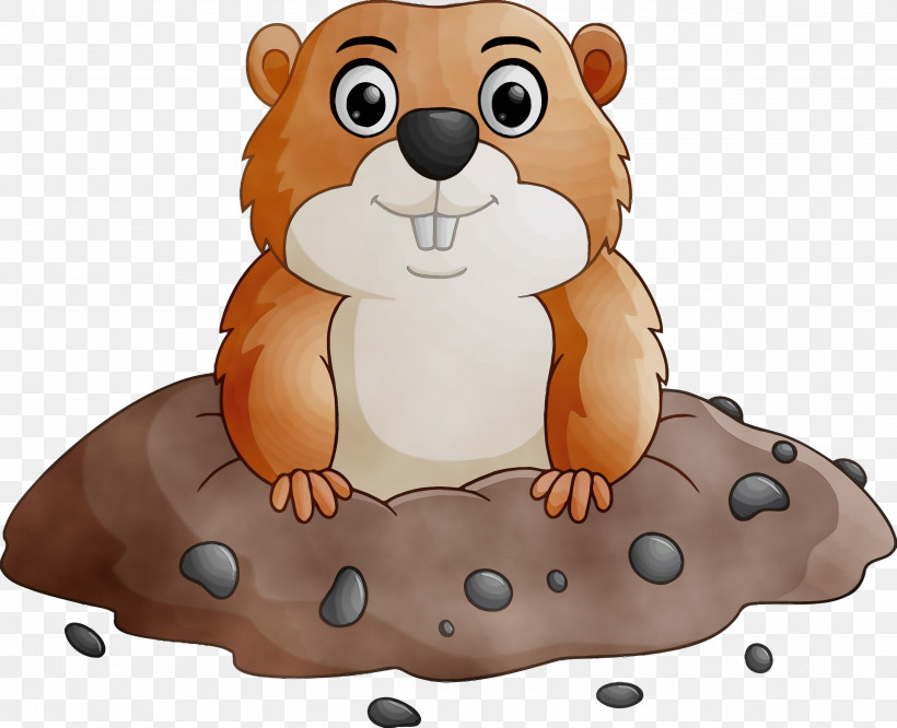 Hamster, PNG, 3000x2440px, Groundhog Day, Animal Figure, Animation, Beaver, Cartoon Download Free