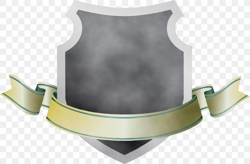 Shield Metal, PNG, 3000x1972px, Emblem Ribbon, Metal, Paint, Shield, Watercolor Download Free