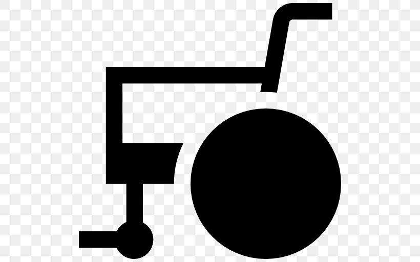 Wheelchair Disability Clip Art, PNG, 512x512px, Wheelchair, Area, Black, Black And White, Brand Download Free