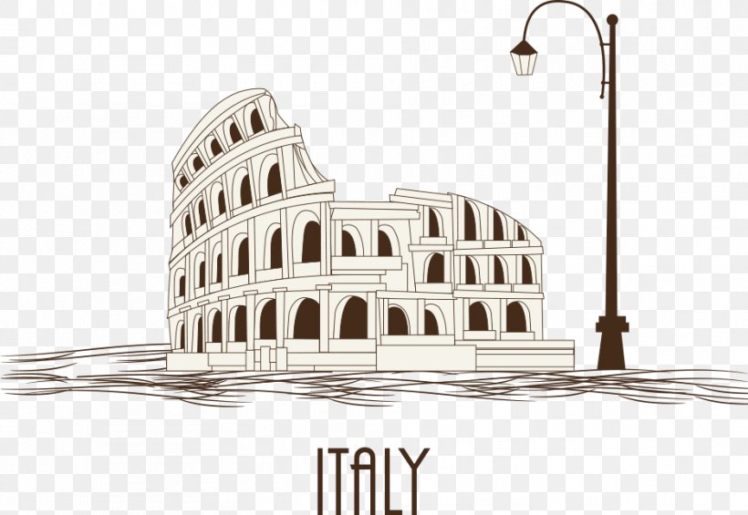 Colosseum Illustration, PNG, 937x646px, Colosseum, Arch, Architecture, Black And White, Brand Download Free