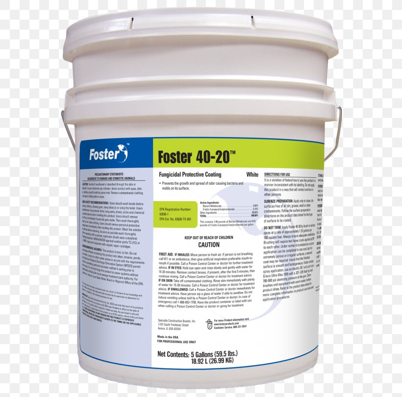 Foster 40-20 Fungicidal Protective Coating Fungicide Nikro 861708 Foster 40-25 Full Defense Adhesive, PNG, 600x808px, Coating, Adhesive, Cleaning, Disinfectants, Floor Download Free