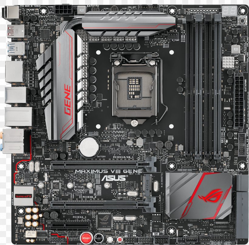 Intel MicroATX LGA 1151 Motherboard Republic Of Gamers, PNG, 2362x2323px, Intel, Asus, Atx, Computer Accessory, Computer Case Download Free