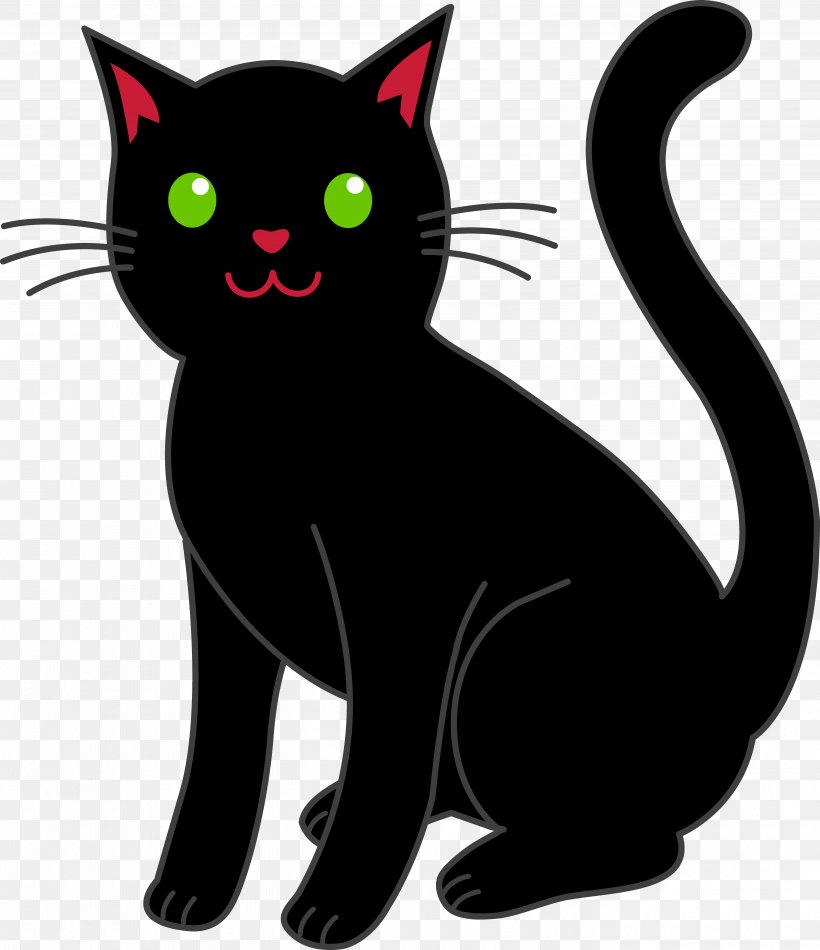 Kitten Bombay Cat Black Cat Clip Art, PNG, 5476x6349px, Kitten, Black, Black Cat, Bombay, Bombay Cat Download Free