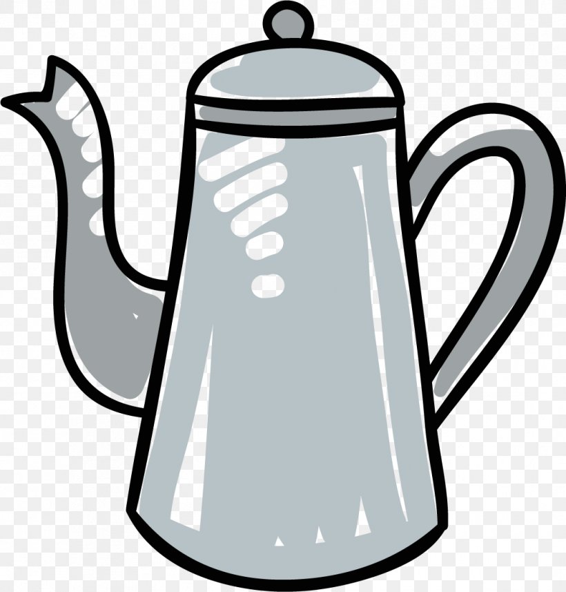 Clip Art Kettle Teapot Brewed Coffee, PNG, 1044x1092px, Kettle, Brewed Coffee, Coffee, Coffee Cup, Coffeemaker Download Free