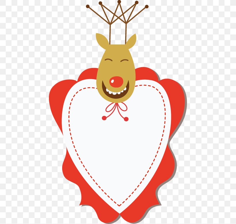 Reindeer Clip Art, PNG, 480x781px, Watercolor, Cartoon, Flower, Frame, Heart Download Free