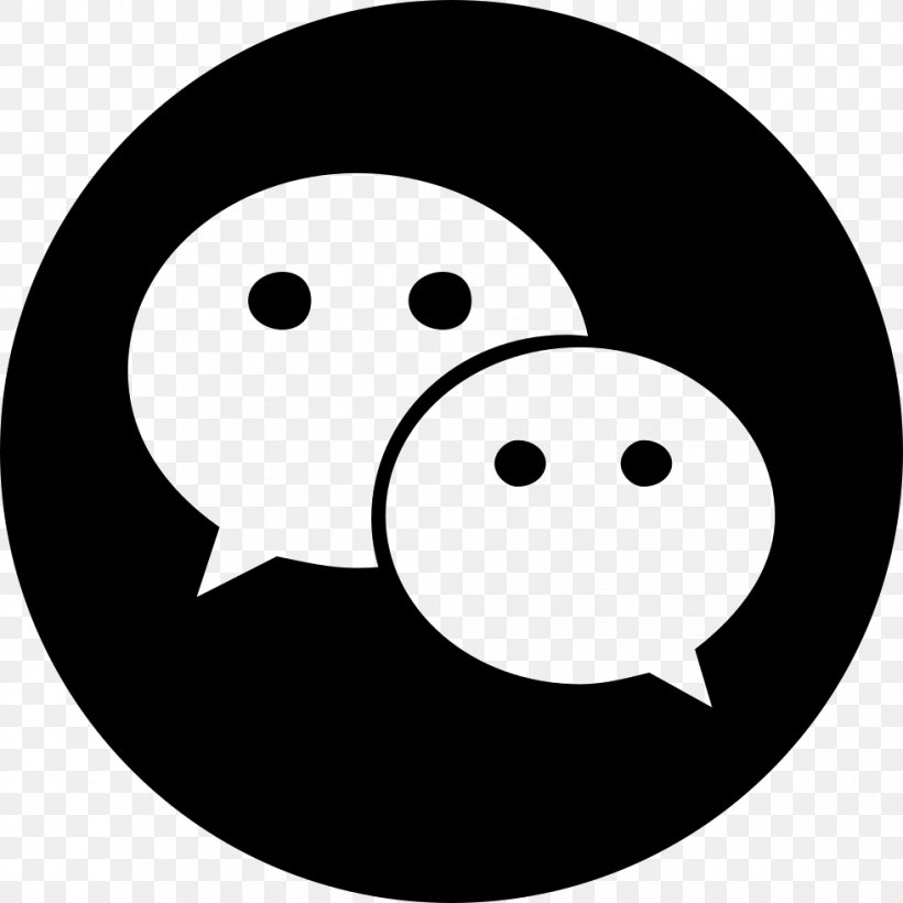 WeChat Tencent QQ Mobile Phones, PNG, 980x980px, Wechat, App Store, Black, Black And White, Emotion Download Free