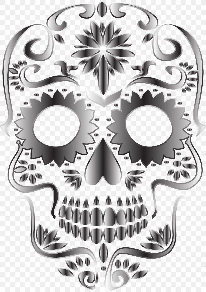 Calavera Mexican Cuisine Skull Clip Art, PNG, 1102x1561px, Calavera, Black And White, Bone, Day Of The Dead, Head Download Free