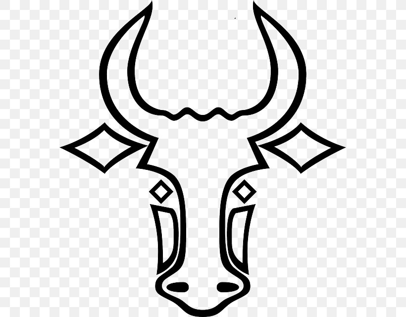 Cattle Bull Drawing Clip Art, PNG, 579x640px, Cattle, Artwork, Black, Black And White, Bull Download Free