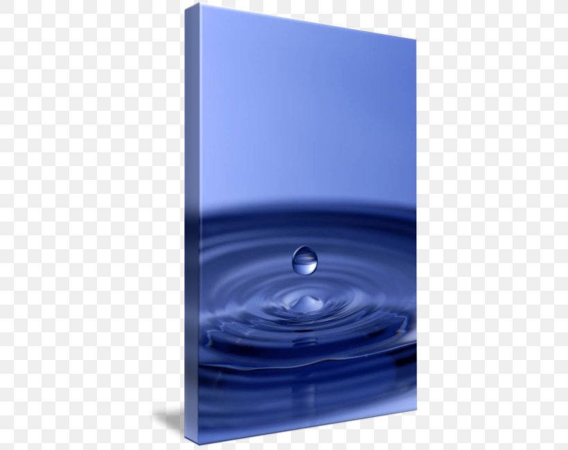Gallery Wrap Canvas Water, PNG, 394x650px, Gallery Wrap, Art, Blue, Canvas, Cobalt Blue Download Free