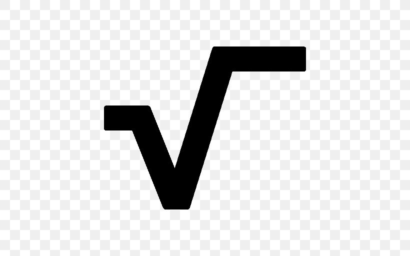 Square Root Square Number Zero Of A Function, PNG, 512x512px, Square Root, Black, Black And White, Brand, Function Download Free