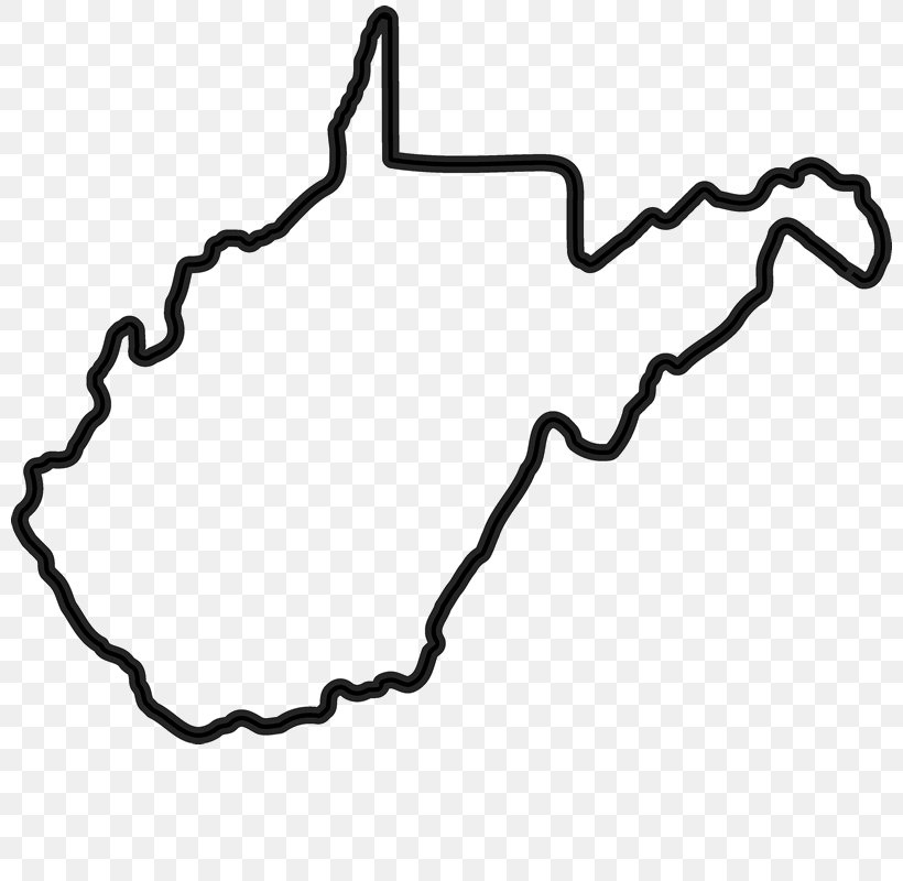 West Virginia Kentucky U.S. State Clip Art, PNG, 800x800px, West Virginia, Area, Auto Part, Black, Black And White Download Free