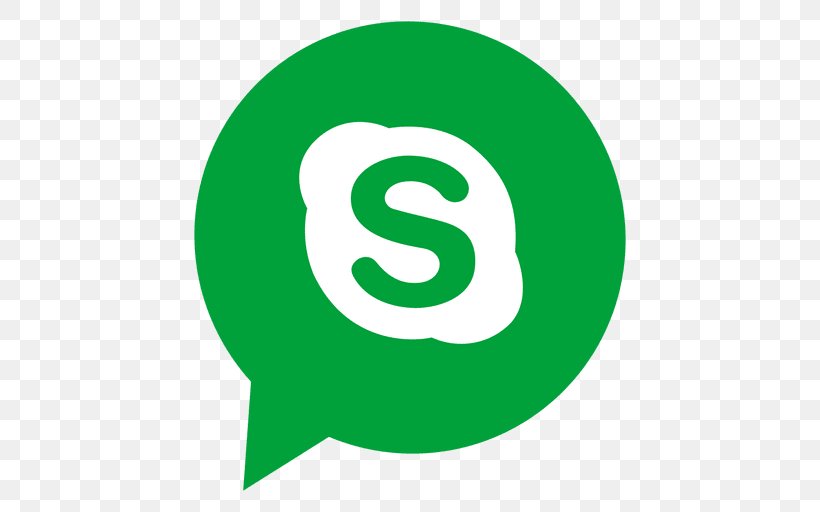 Skype Symbol Instant Messaging, PNG, 512x512px, Skype, Area, Brand, Email, Green Download Free