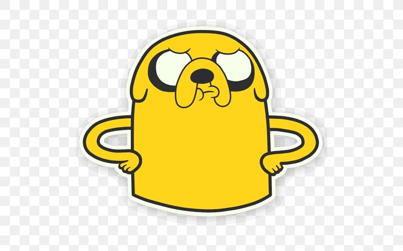 Jake The Dog Sticker Telegram VKontakte Clip Art, PNG, 512x512px, Jake The Dog, Adventure Time, Area, Cat, Face Download Free