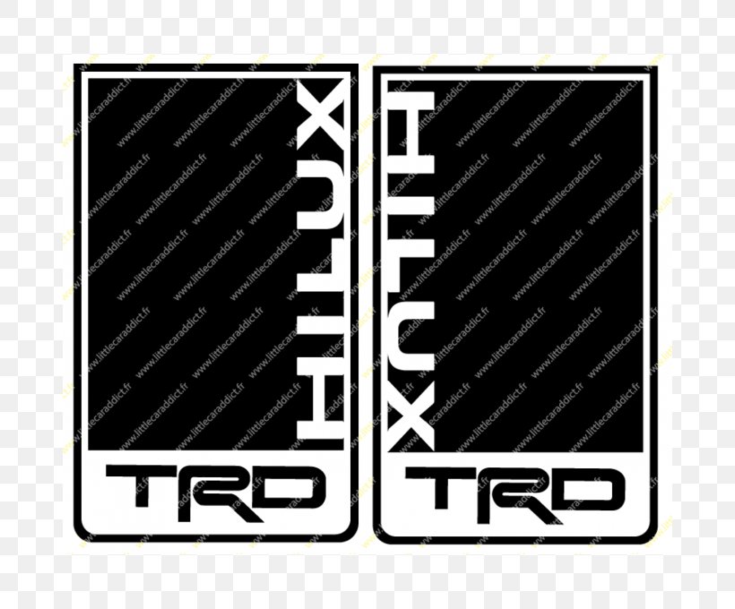 Toyota Hilux Off-road Vehicle Sticker, PNG, 680x680px, Toyota Hilux, Black, Black And White, Black M, Brand Download Free