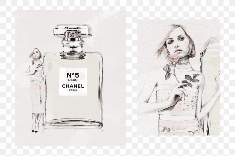 Chanel No. 5 L'Eau Perfume By Chanel Chanel No. 5 L'Eau Perfume By Chanel Illustration Drawing, PNG, 2320x1544px, Perfume, Artwork, Brand, Chanel, Cosmetics Download Free