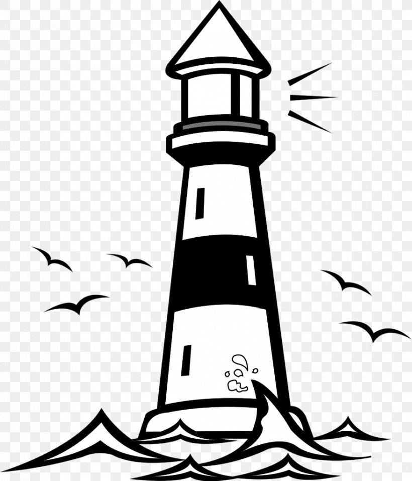 Royalty-free Clip Art, PNG, 877x1024px, Royaltyfree, Artwork, Black And White, Lighthouse, Line Art Download Free