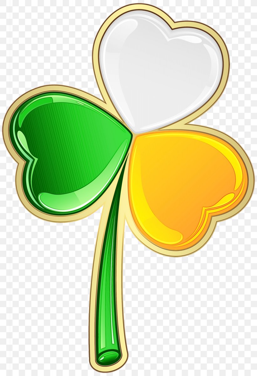 Shamrock, PNG, 2049x3000px, Watercolor, Clover, Green, Heart, Paint Download Free
