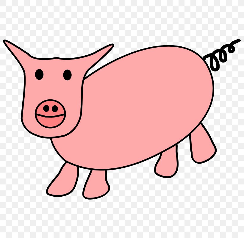 Domestic Pig Clip Art Image Porky Pig, PNG, 800x800px, Domestic Pig, Animal Figure, Area, Artwork, Cartoon Download Free