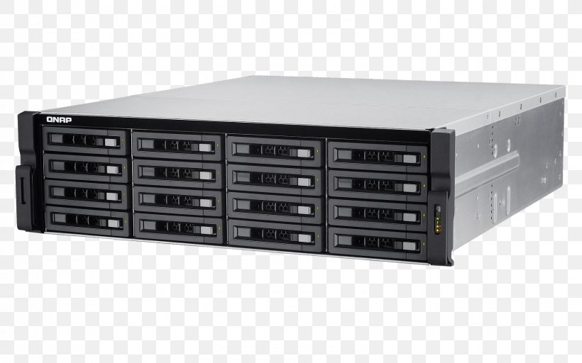 QNAP TVS-EC1280U-SAS-RP Network Storage Systems Serial Attached SCSI QNAP REXP-1220U-RP QNAP Systems, Inc., PNG, 1600x1000px, 10 Gigabit Ethernet, Qnap Tvsec1280usasrp, Computer Component, Data Storage, Data Storage Device Download Free