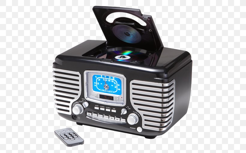 Radio Crosley Solo CR3003A CD Player FM Broadcasting Compact Disc, PNG, 512x510px, Radio, Alarm Clocks, Am Broadcasting, Cd Player, Compact Disc Download Free