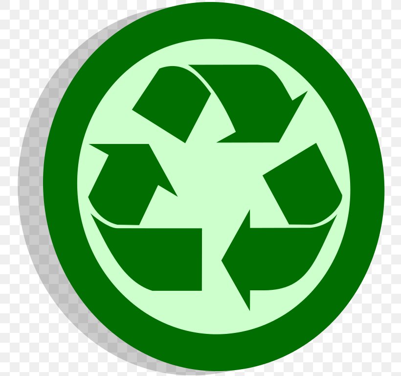 Recycling Symbol Waste Management Clip Art, PNG, 768x768px, Recycling Symbol, Area, Grass, Green, Kerbside Collection Download Free