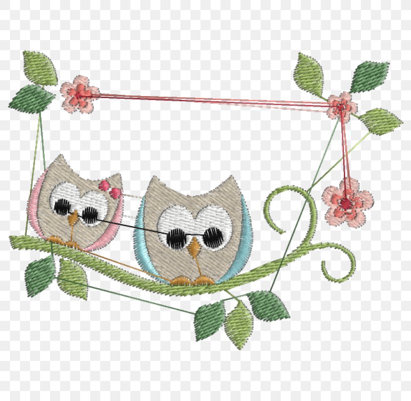 Embroidery Little Owl Matrix Couple Sewing Machines, PNG, 800x800px, Watercolor, Cartoon, Flower, Frame, Heart Download Free