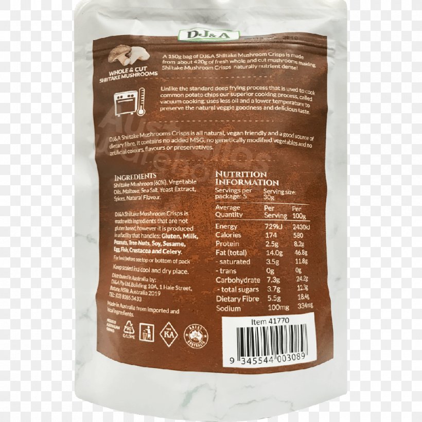 Shiitake Disc Jockey Crisp Mushroom Ingredient, PNG, 1000x1000px, Shiitake, Calorie, Coconut Sugar, Crisp, Disc Jockey Download Free