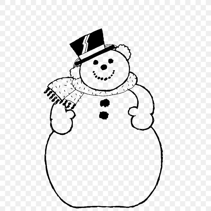 Snowman Coloring Book Image Drawing Christmas Coloring Pages, PNG ...