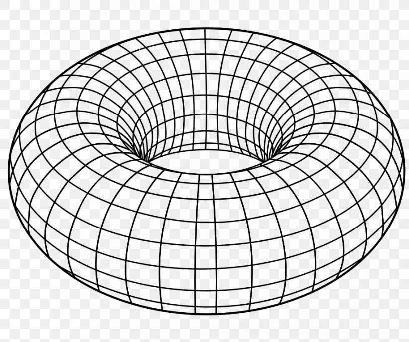 Torus Topology Three-dimensional Space Arc Length, PNG, 916x768px, Torus, Arc Length, Area, Black And White, Furniture Download Free