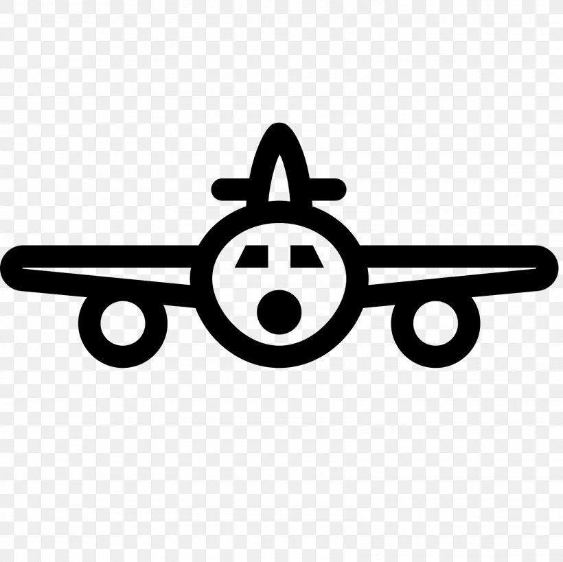 Airplane Symbol Clip Art, PNG, 1600x1600px, Airplane, Airline, Black And White, Brand, Flight Download Free