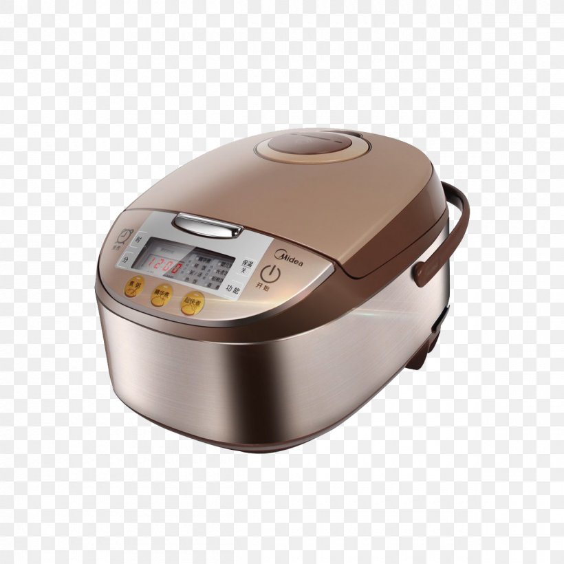 Midea Rice Cooker Home Appliance Purchasing Slow Cooker, PNG, 1200x1200px, Midea, Beige, Cauldron, Cooked Rice, Cooker Download Free