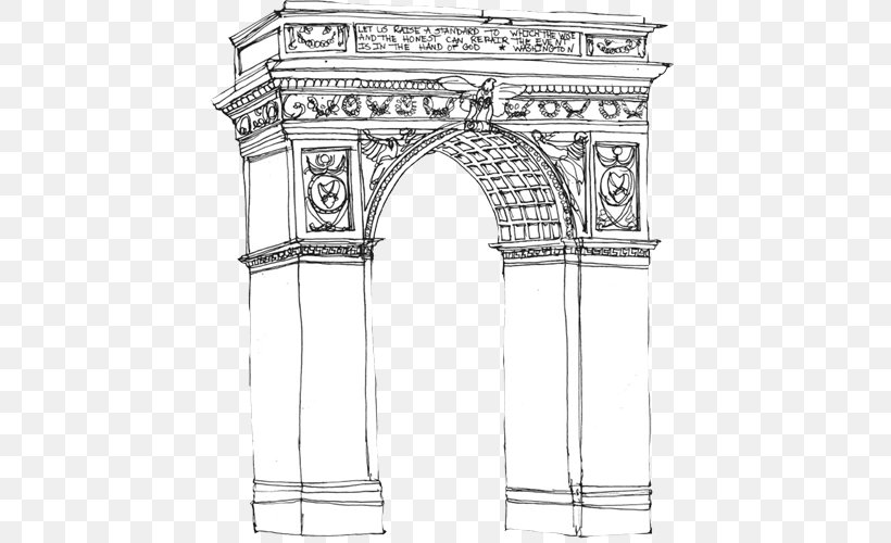 Arch Furniture Product Design Facade Line Art, PNG, 600x500px, Arch, Architecture, Black And White, Column, Drawing Download Free