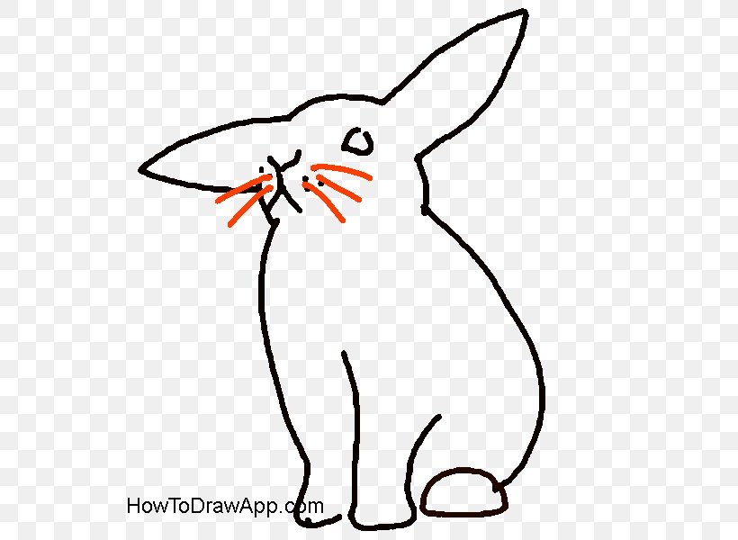 Domestic Rabbit Whiskers Hare Bugs Bunny, PNG, 600x600px, Domestic Rabbit, Animal Figure, Area, Black, Black And White Download Free